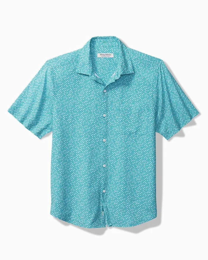 Tommy Bahama Bahama Coast Paquito Geo IslandZone ShortSleeve Shirt Teal Bay Men Shirts Tommy Bahama Bahama Coast Paquito Geo IslandZone ShortSleeve Shirt Teal Bay Men Shirts