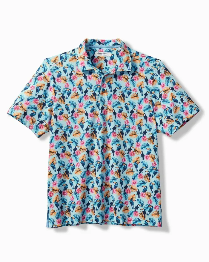 Tommy Bahama Bahama Coast You Can Toucan IslandZone Polo Opal Men Shirts