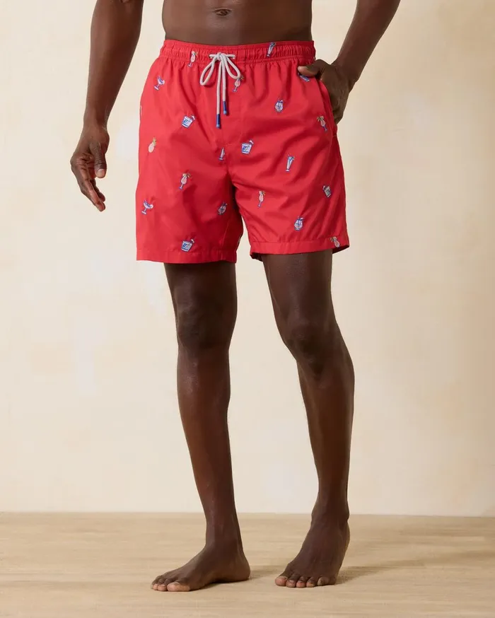 Tommy Bahama Baja Santiago Palms 9Inch Boardshorts Black Men Swim and Boardshorts Tommy Bahama Baja Santiago Palms 9Inch Boardshorts Black Men Swim and Boardshorts
