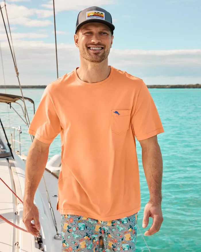 Tommy Bahama Bali Skyline TShirt Fresh Start Orange Men TShirts Tommy Bahama Bali Skyline TShirt Fresh Start Orange Men TShirts