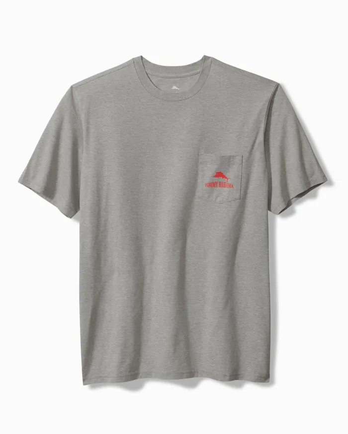 Tommy Bahama Bench Warmer Pocket Graphic Pocket TShirt Grey Heather Men TShirts Tommy Bahama Bench Warmer Pocket Graphic Pocket TShirt Grey Heather Men TShirts