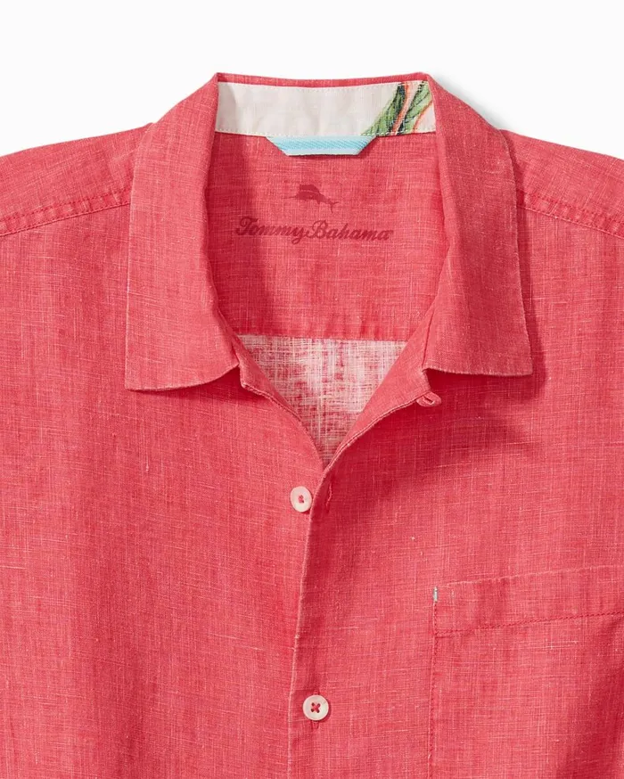 Tommy Bahama Big and Tall Coconut Point Red White And Cheers IslandZone Camp Shirt Chambray Blue Big and Tall Shirts Tommy Bahama Big and Tall Coconut Point Red White And Cheers IslandZone Camp Shirt Chambray Blue Big and Tall Shirts