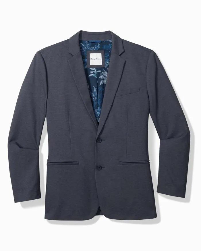 Tommy Bahama Big and Tall Latigo Beach LinenBlend Blazer Stone Khaki Big and Tall Jackets and Outerwear