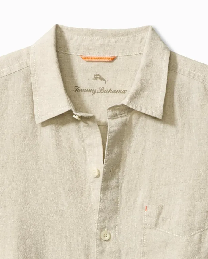 Tommy Bahama Big and Tall Sea Glass Breezer Linen Shirt Natural Big and Tall Shirts Tommy Bahama Big and Tall Sea Glass Breezer Linen Shirt Natural Big and Tall Shirts