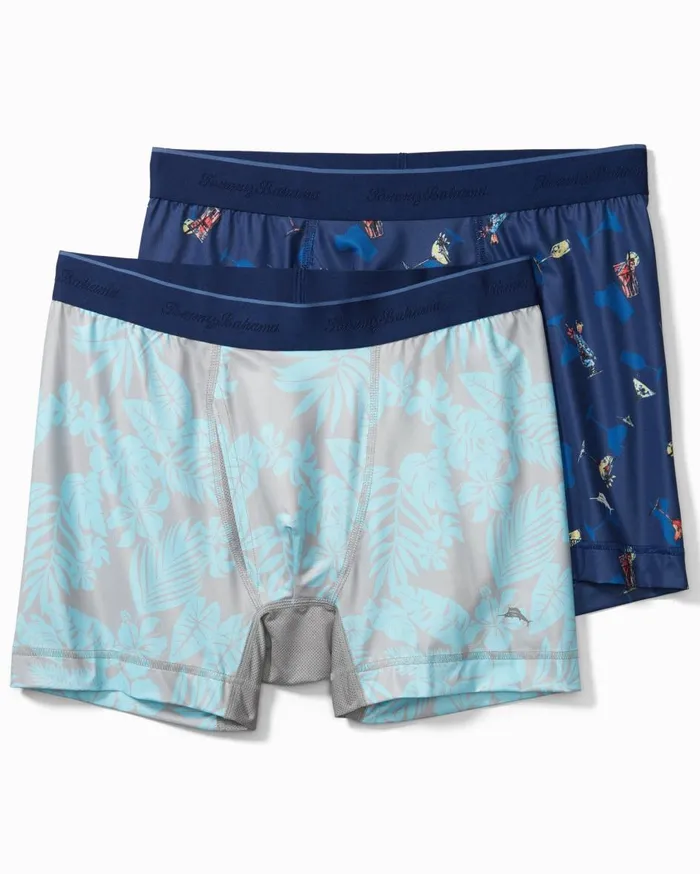 Tommy Bahama Big and Tall Woven Boxers Breakwater Blue MenBig and Tall Underwear Tommy Bahama Big and Tall Woven Boxers Breakwater Blue MenBig and Tall Underwear
