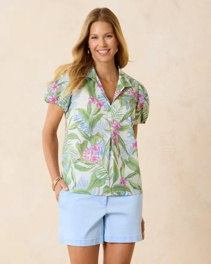 Tommy Bahama Coastalina Sleeveless Linen Top Island Sunset Women Tops and Shirts Tommy Bahama Coastalina Sleeveless Linen Top Island Sunset Women Tops and Shirts