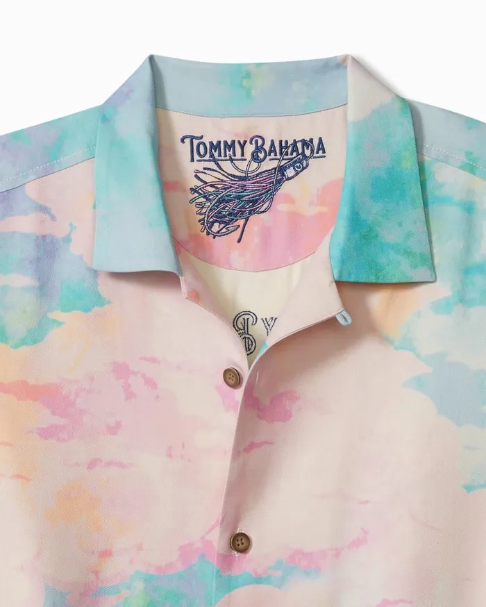 Tommy Bahama Collector039s Series 03924 Fin By Me Silk Camp Shirt Infinity Sky Men Shirts Tommy Bahama Collector039s Series 03924 Fin By Me Silk Camp Shirt Infinity Sky Men Shirts