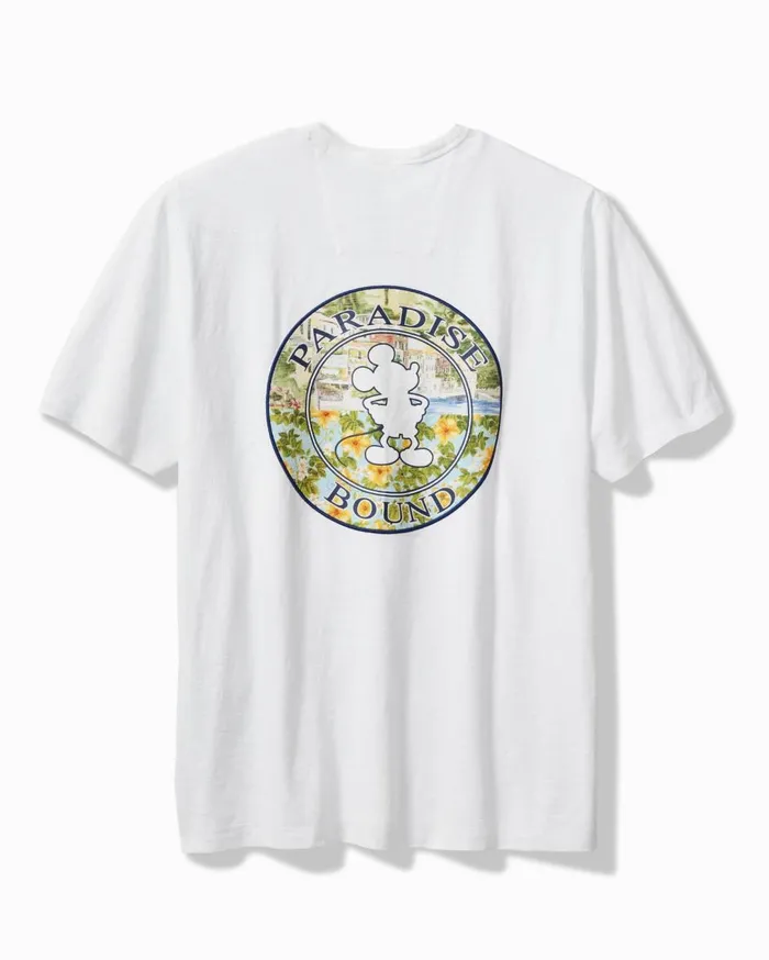 Tommy Bahama Disney Paradise Bound ShortSleeve Lux TShirt White Men TShirts