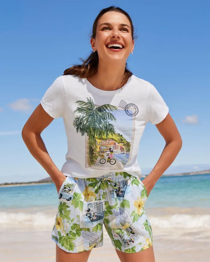 Tommy Bahama Disney Take The Scenic Route Lux TShirt White Women Tops and Shirts Tommy Bahama Disney Take The Scenic Route Lux TShirt White Women Tops and Shirts