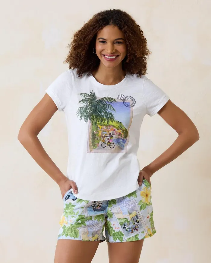 Tommy Bahama Disney Take The Scenic Route Lux TShirt White Women Tops and Shirts Tommy Bahama Disney Take The Scenic Route Lux TShirt White Women Tops and Shirts