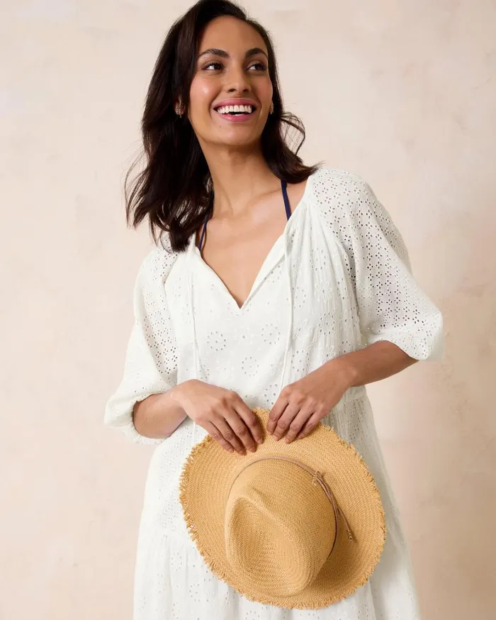 Tommy Bahama Harbour Eyelet Tiered Coverup Dress White Women Dresses Tommy Bahama Harbour Eyelet Tiered Coverup Dress White Women Dresses