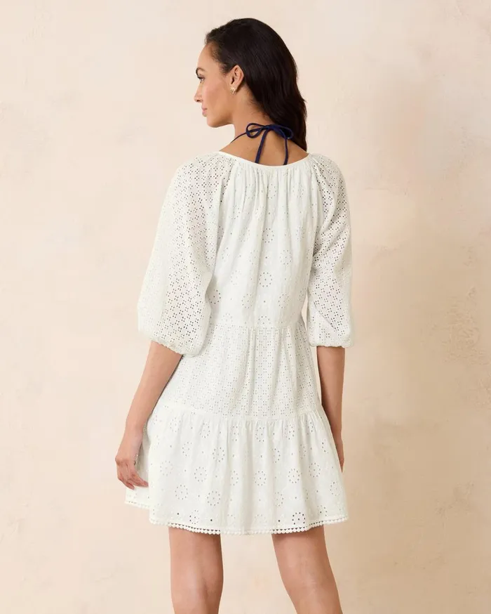 Tommy Bahama Harbour Eyelet Tiered Coverup Dress White Women Dresses Tommy Bahama Harbour Eyelet Tiered Coverup Dress White Women Dresses