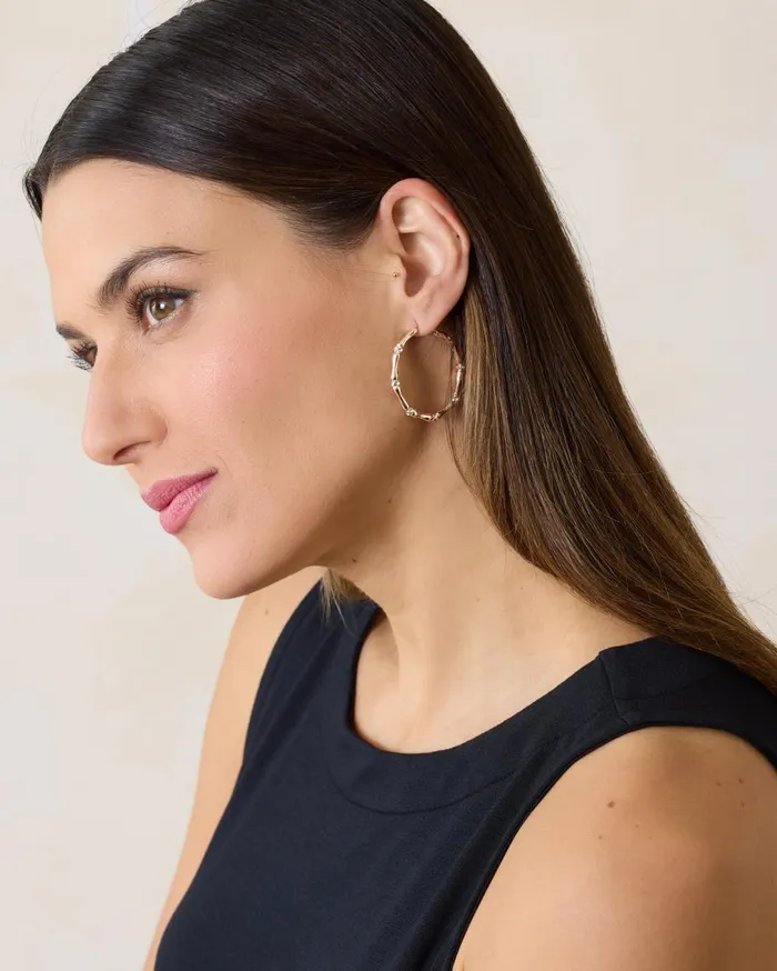 Tommy Bahama Island Essence Rose Gold Bamboo Hoop Earrings Rose Gold Women Jewelry Collections Tommy Bahama Island Essence Rose Gold Bamboo Hoop Earrings Rose Gold Women Jewelry Collections