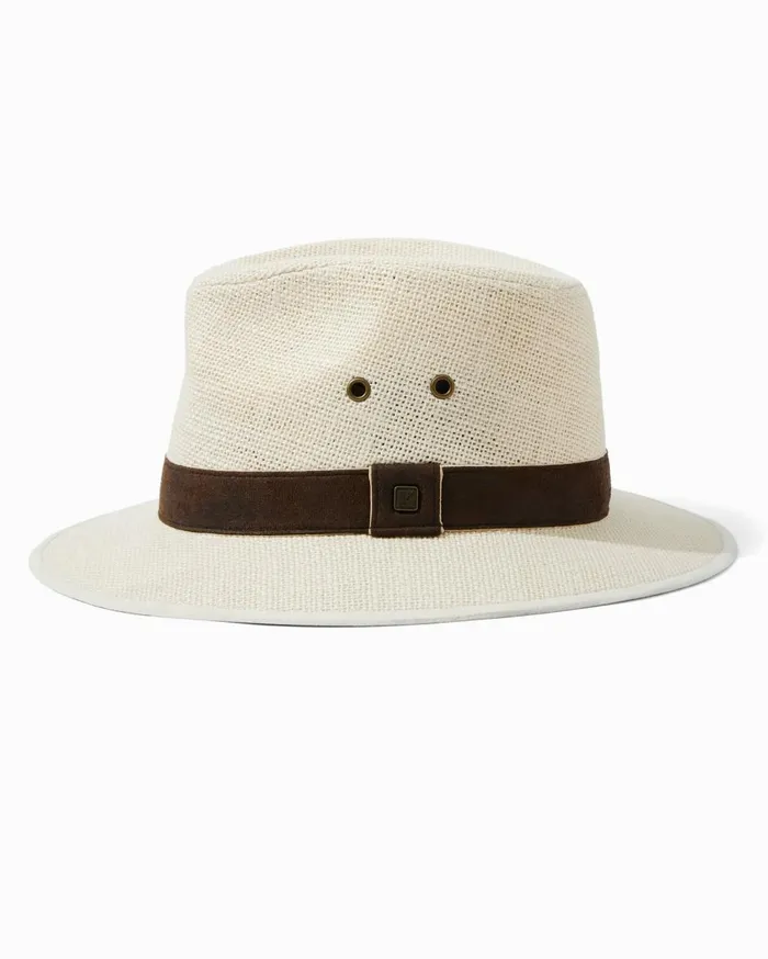 Tommy Bahama Litestraw Spencer Toyo Hat Weathered Oak MenBig and Tall Hats and Caps