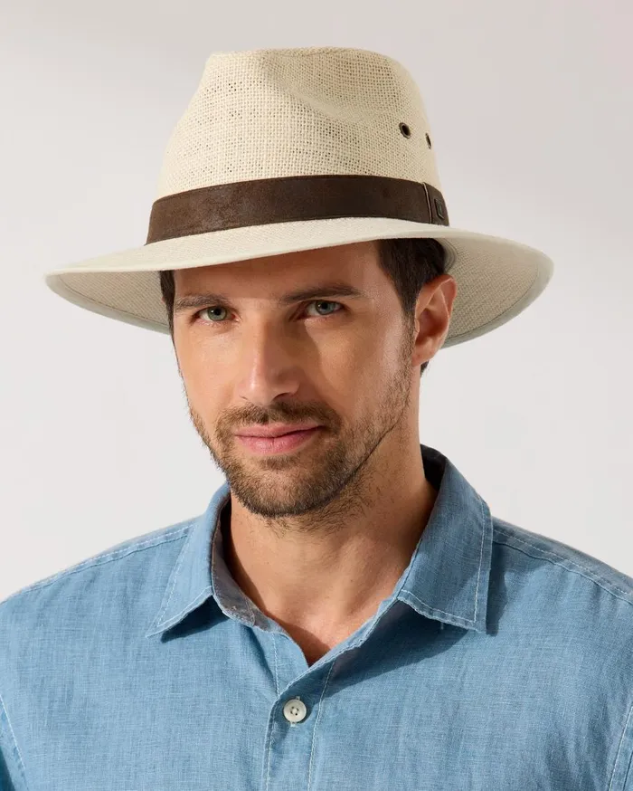Tommy Bahama Litestraw Spencer Toyo Hat Weathered Oak MenBig and Tall Hats and Caps Tommy Bahama Litestraw Spencer Toyo Hat Weathered Oak MenBig and Tall Hats and Caps