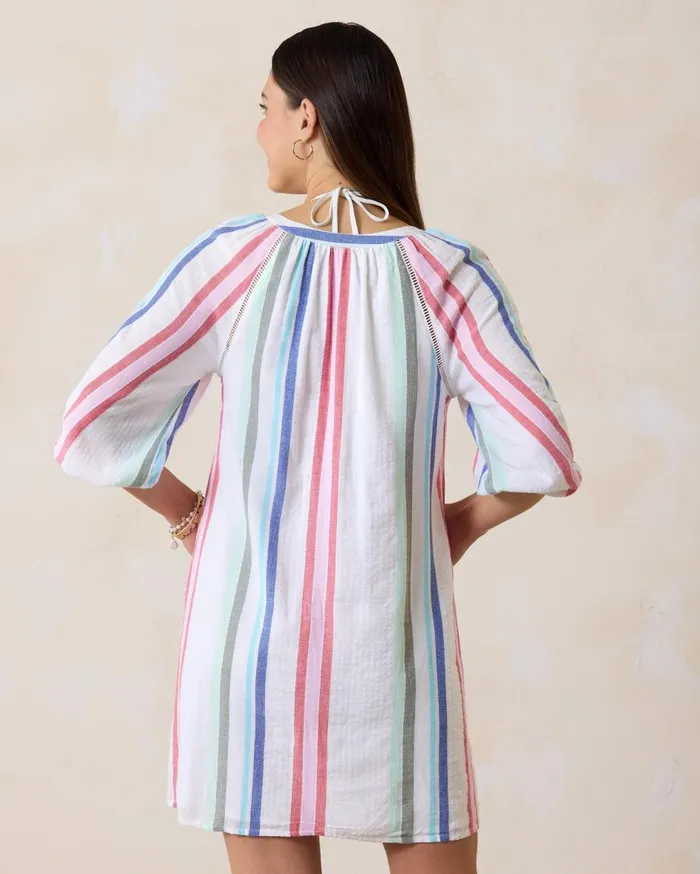 Tommy Bahama MultiStripe Coverup Dress White Women Dresses Tommy Bahama MultiStripe Coverup Dress White Women Dresses