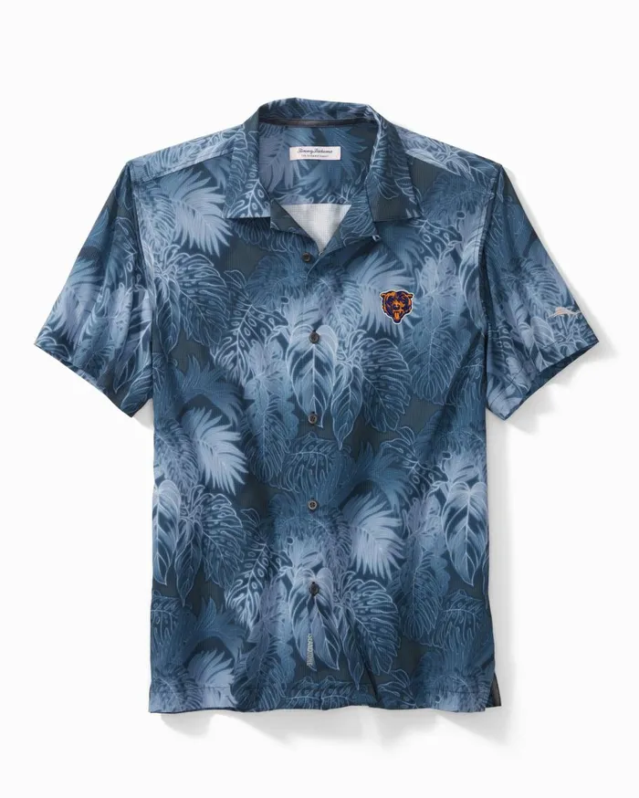Tommy Bahama NFL Bahama Coast Luminescent Fronds ShortSleeve Shirt Chicagobears Men Shirts