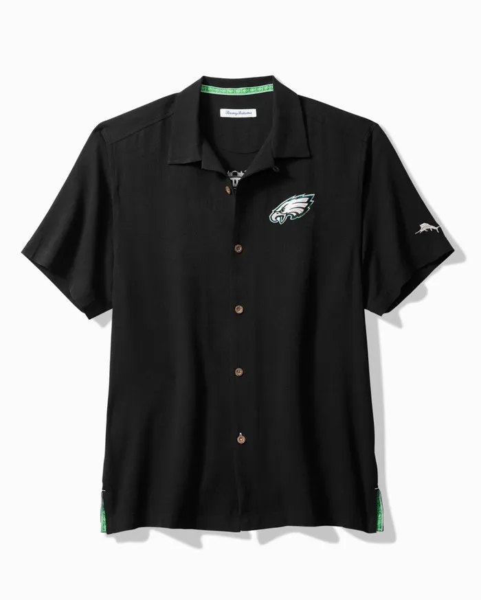 Tommy Bahama NFL Tidal Kickoff Silk Camp Shirt Philadelphiaeagles Men Shirts Tommy Bahama NFL Tidal Kickoff Silk Camp Shirt Philadelphiaeagles Men Shirts