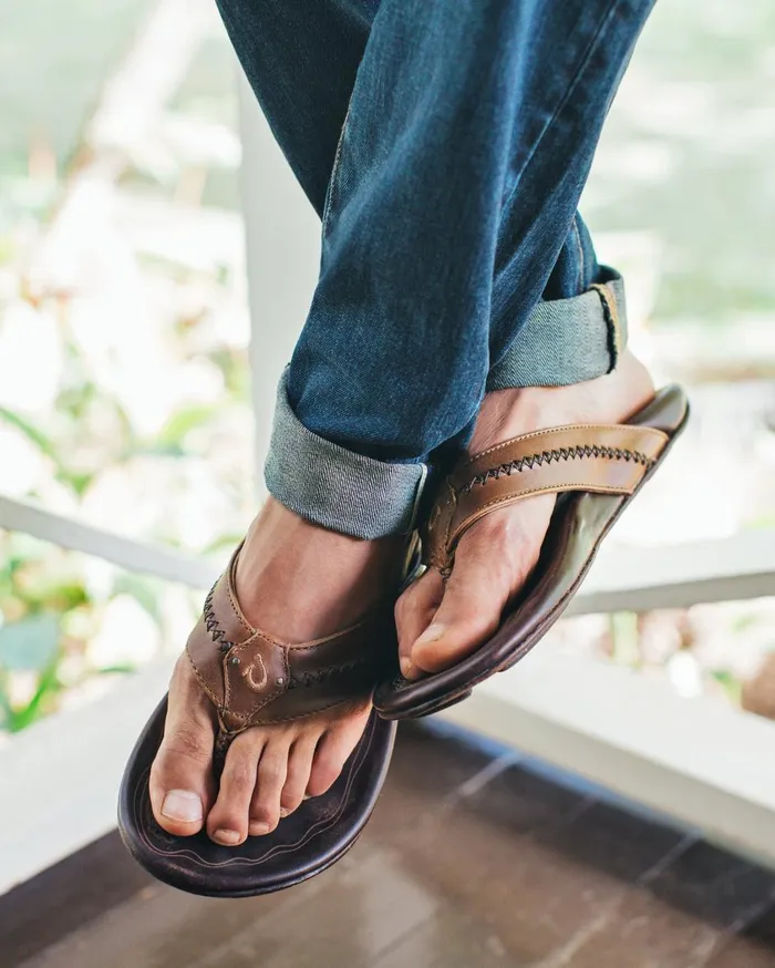 Tommy Bahama OluKai Hiapo Sandals Lava Rock MenBig and Tall Shoes and Sandals Tommy Bahama OluKai Hiapo Sandals Lava Rock MenBig and Tall Shoes and Sandals