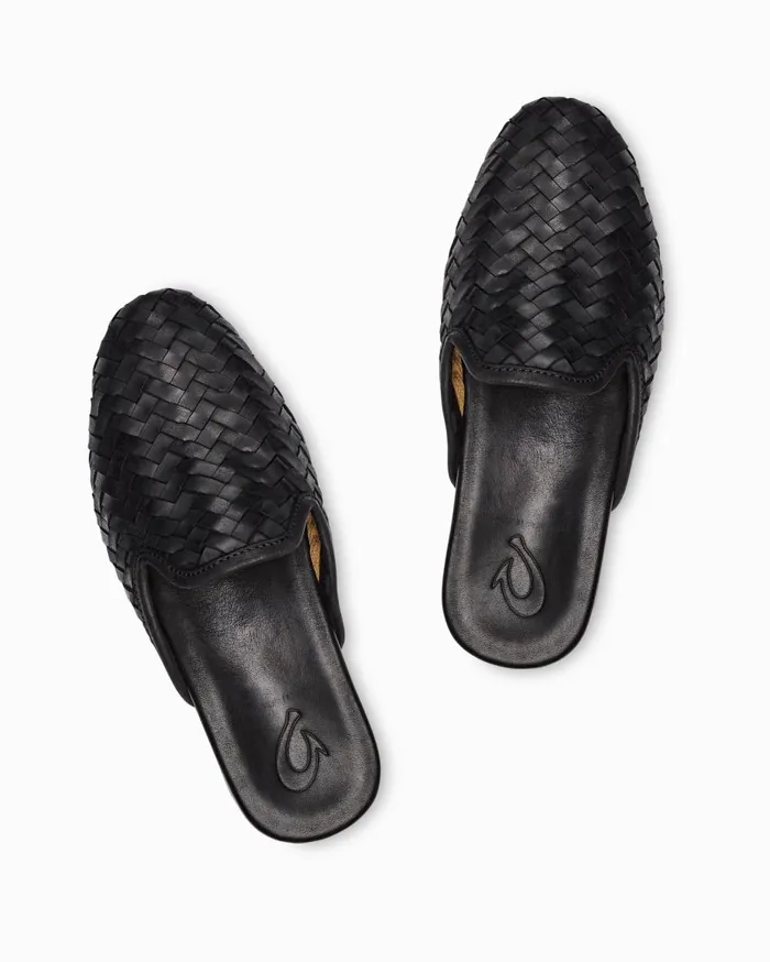 Tommy Bahama OluKai Mi039i Mule Black Women Shoes and Sandals Tommy Bahama OluKai Mi039i Mule Black Women Shoes and Sandals