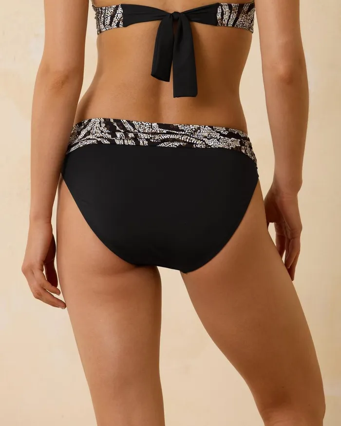 Tommy Bahama Palm Modern Safari Cat HighWaist Bikini Bottoms Black Women Bikini Bottoms Tommy Bahama Palm Modern Safari Cat HighWaist Bikini Bottoms Black Women Bikini Bottoms
