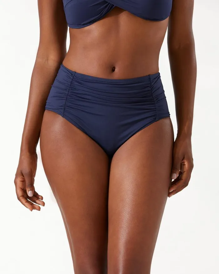 Tommy Bahama Pearl Shirred Hipster Bikini Bottoms White Women Pearl Solids Tommy Bahama Pearl Shirred Hipster Bikini Bottoms White Women Pearl Solids