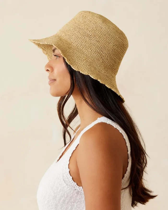 Tommy Bahama Raffia Braided Floppy Hat Natural Women Hats and Caps Tommy Bahama Raffia Braided Floppy Hat Natural Women Hats and Caps