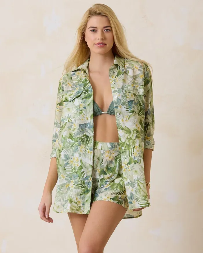Tommy Bahama Sunlace Coverup Shirt Dress White Women Coverups Tommy Bahama Sunlace Coverup Shirt Dress White Women Coverups