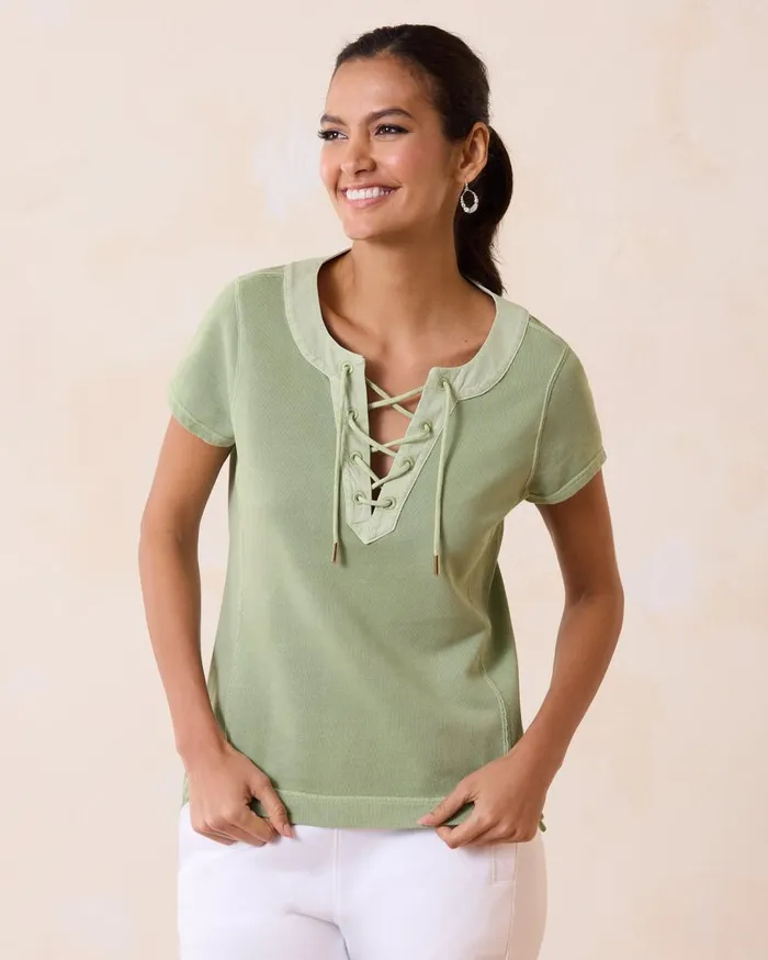Tommy Bahama Sunray Cove LaceUp Top Margarita Women Tops and Shirts Tommy Bahama Sunray Cove LaceUp Top Margarita Women Tops and Shirts