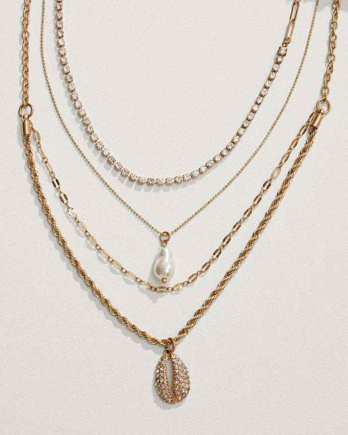 Tommy Bahama Virgin Gorda Layered Pearl Charm Necklace Gold Women Jewelry Collections Tommy Bahama Virgin Gorda Layered Pearl Charm Necklace Gold Women Jewelry Collections