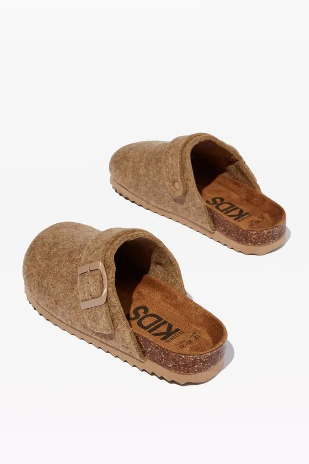 Tommy Buckle Slide Beige GirlsBoys Cotton On Flats and Sandals