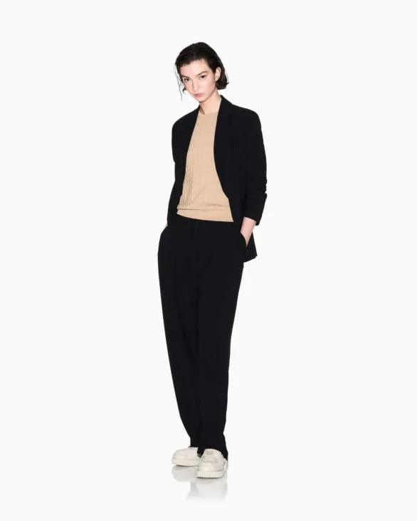 Top With Allover Logo Camel Women Armani Knitwear Top With Allover Logo Camel Women Armani Knitwear