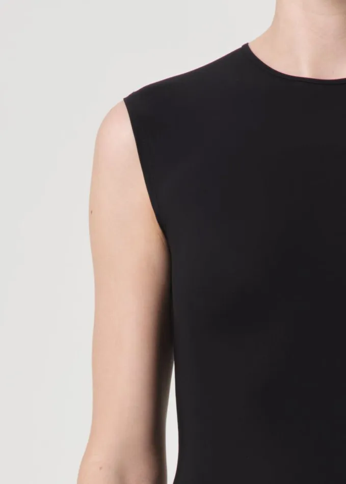 Tops and Bodysuits Women Agolde Aura Sleeveless Bodysuit In Black