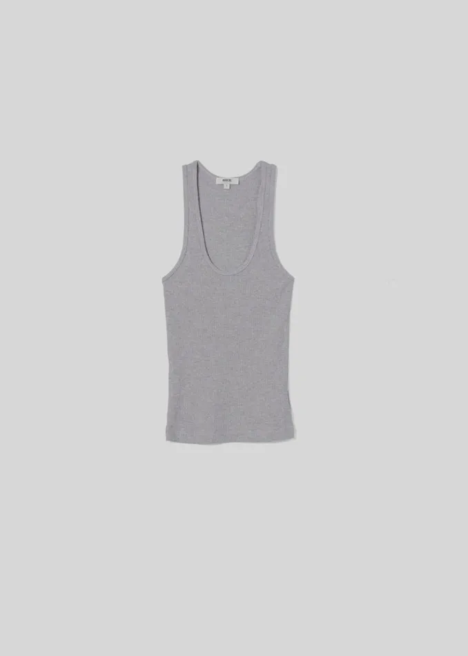 Tops and Bodysuits Women Agolde Bianca Tank In Grey Heather