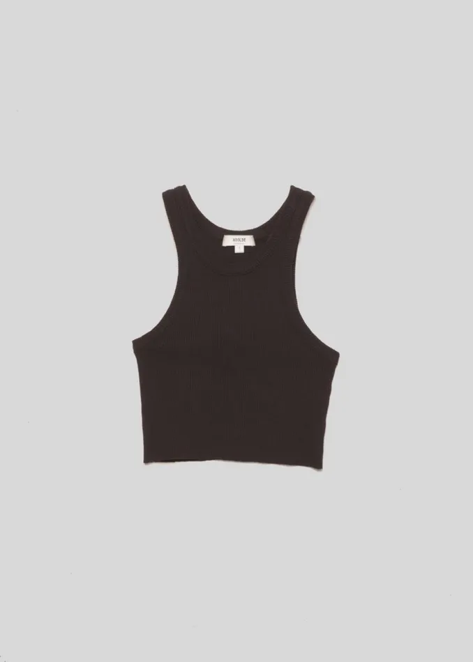 Tops and Bodysuits Women Agolde Cropped Bailey Tank In Black