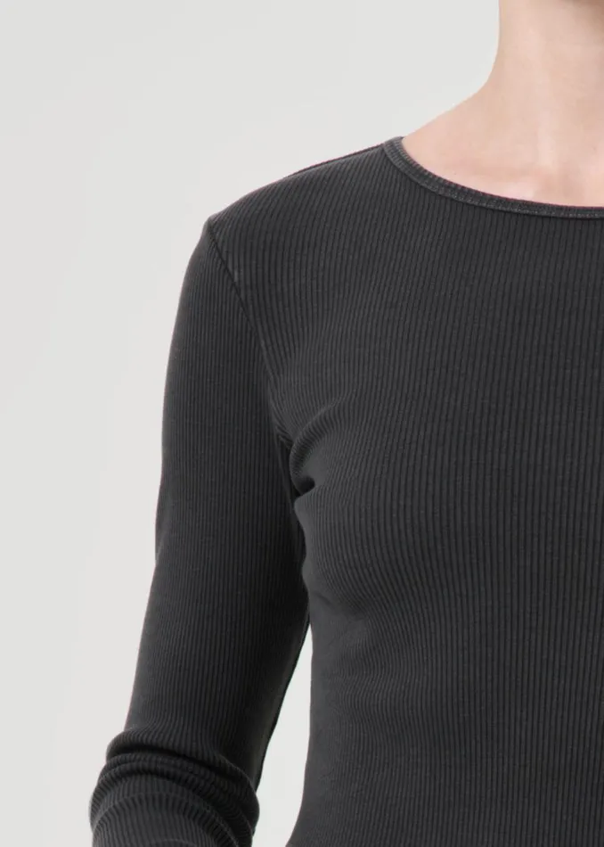 Tops and Bodysuits Women Agolde Nova Long Sleeve Tee In Marker