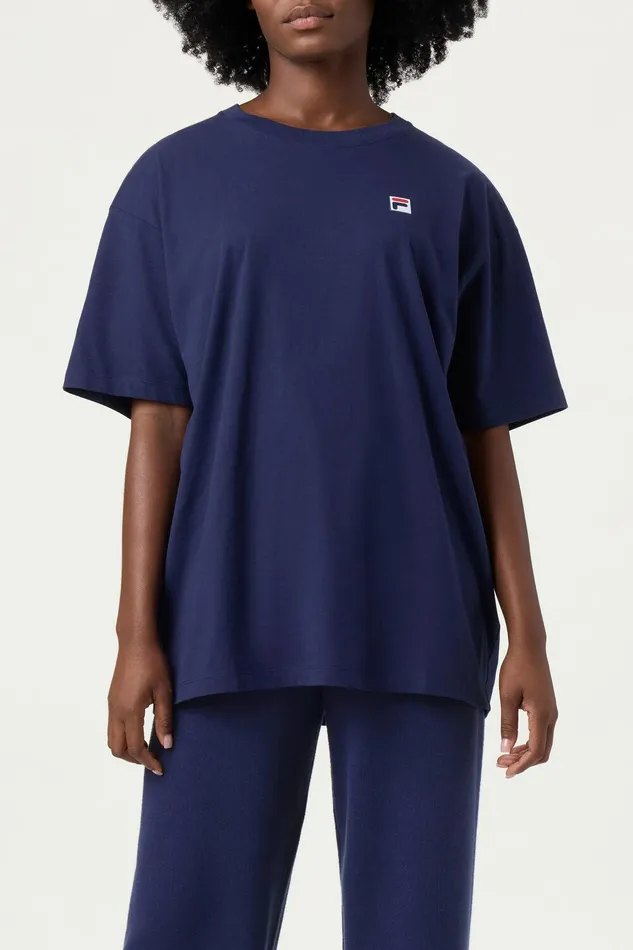 Tops and TShirts Men Fila Classic Relaxed Tee 400 Fila Navy Tops and TShirts Men Fila Classic Relaxed Tee 400 Fila Navy
