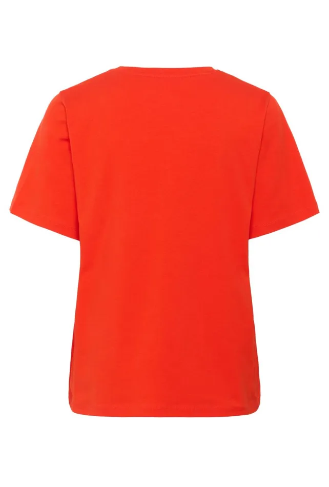 Tops and TShirts Women CULTURE CUnuga Tshirt Fiery Red