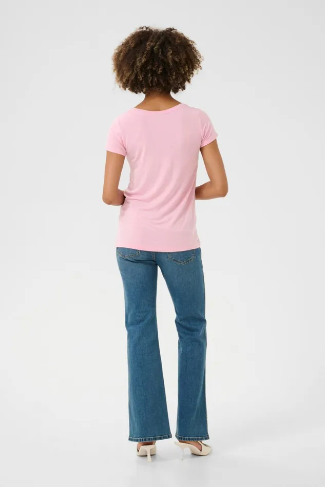 Tops and TShirts Women CULTURE CUpoppy Tshirt Lilac Sachet