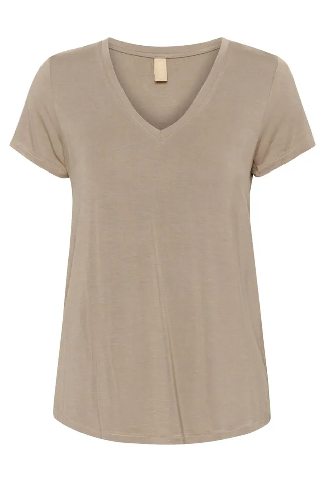 Tops and TShirts Women CULTURE CUpoppy Tshirt Timber Wolf