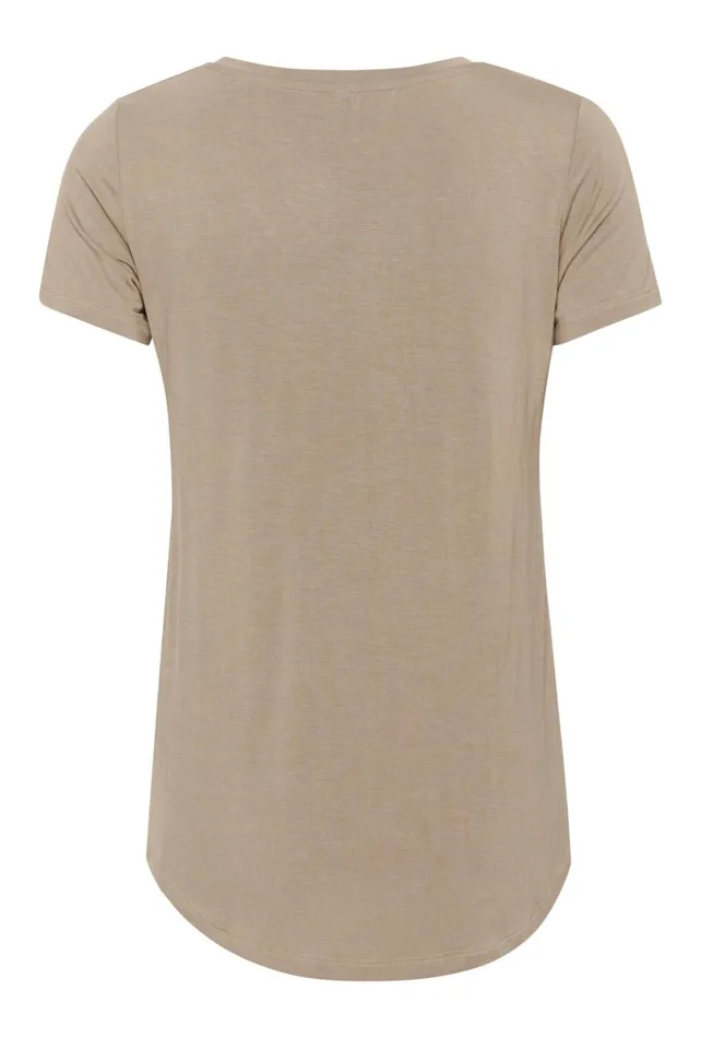 Tops and TShirts Women CULTURE CUpoppy Tshirt Timber Wolf