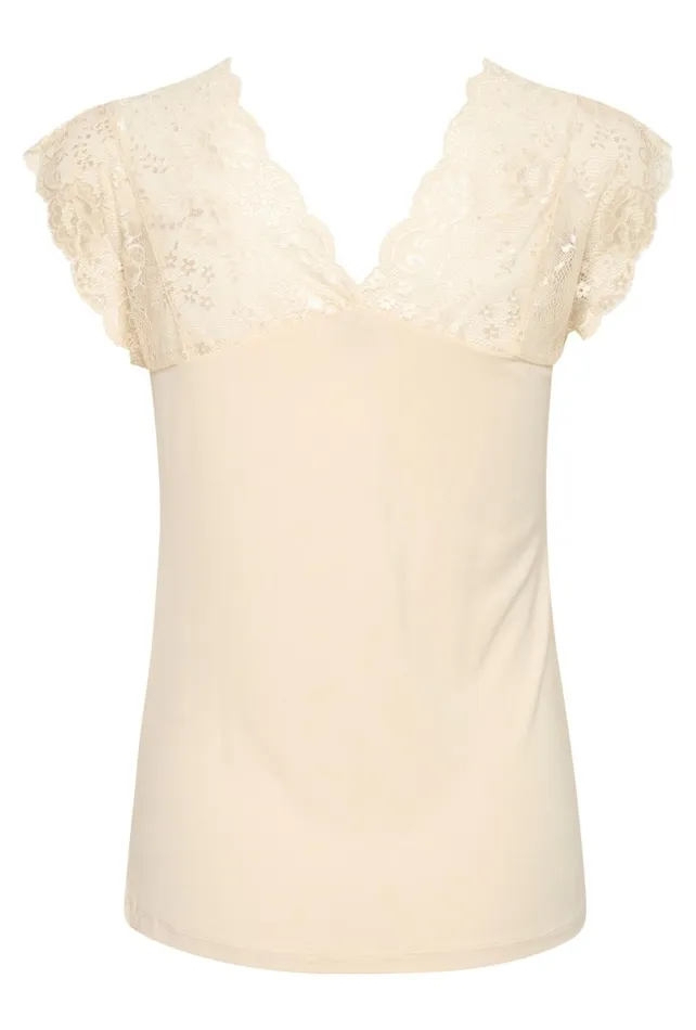 Tops and TShirts Women CULTURE CUpoppy Top Whitecap