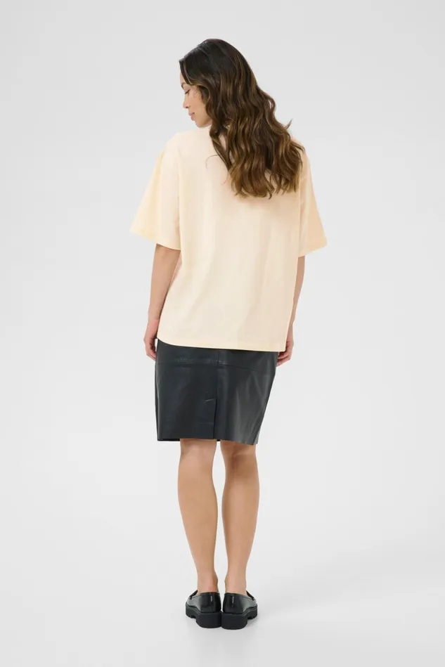 Tops and TShirts Women CULTURE CUreem Tshirt Whitecap