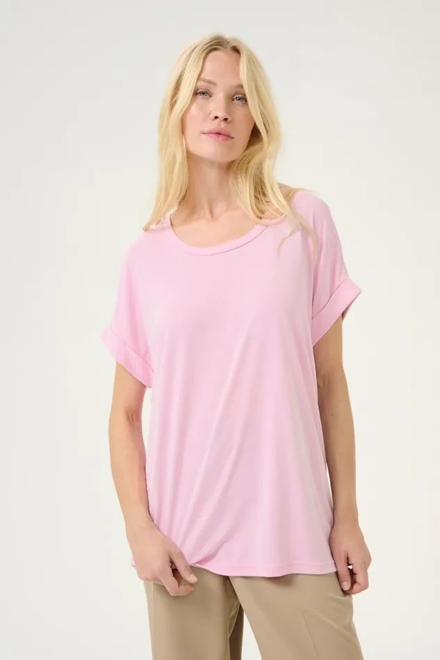 Tops and TShirts Women CULTURE Kajsa Tshirt Lilac Sachet