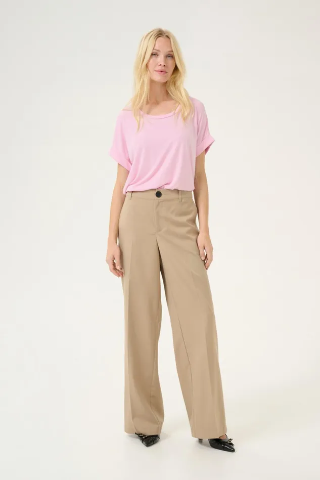 Tops and TShirts Women CULTURE Kajsa Tshirt Lilac Sachet