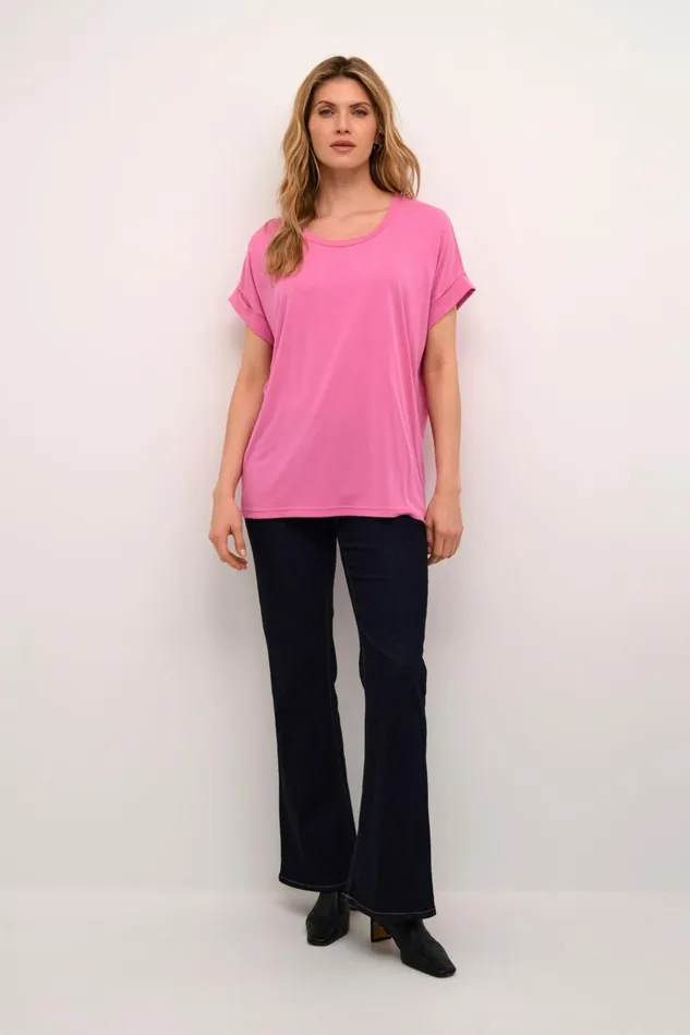Tops and TShirts Women CULTURE Kajsa Tshirt Phlox Pink
