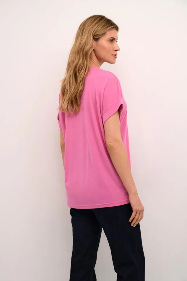 Tops and TShirts Women CULTURE Kajsa Tshirt Phlox Pink