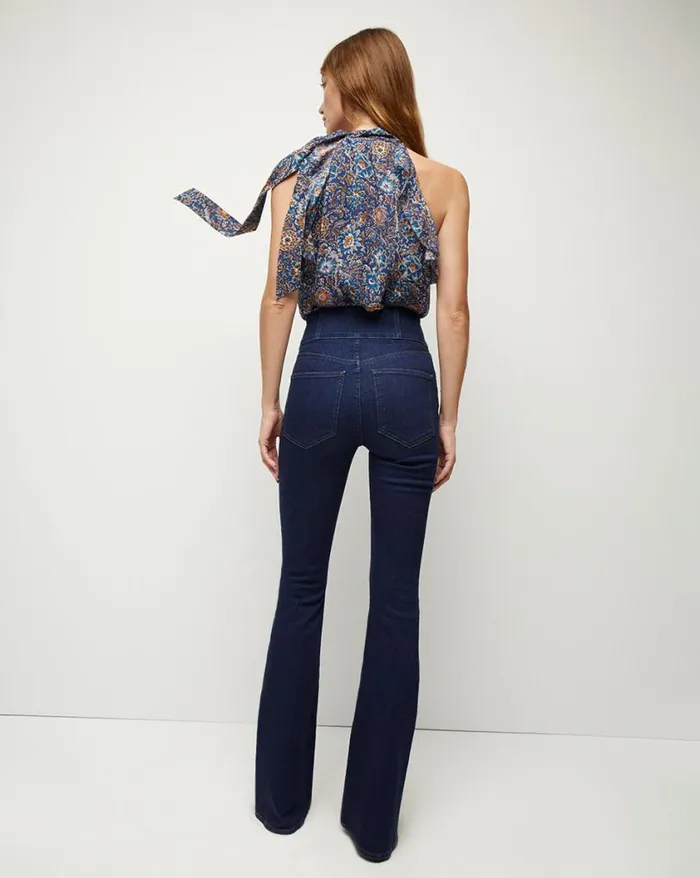 Tops and Tees Shop Veronica Beard Dali Floral Top Cerulean Multi