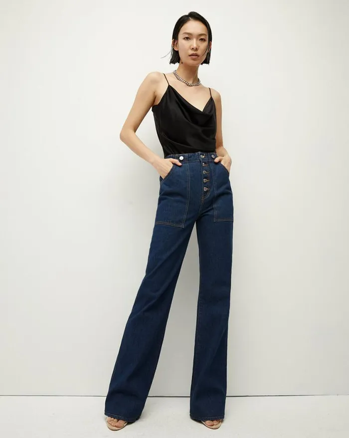 Tops and Tees Shop Veronica Beard Sola CowlNeck Silk Top Black
