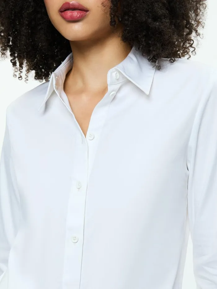 Tops Women Alice Olivia PERFECT BUTTON DOWN Off White